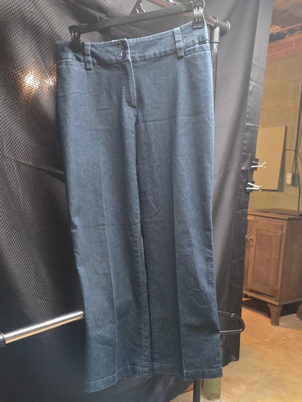Focus 2000 Women's Wide-Leg Trouser Jean in Dark Blue